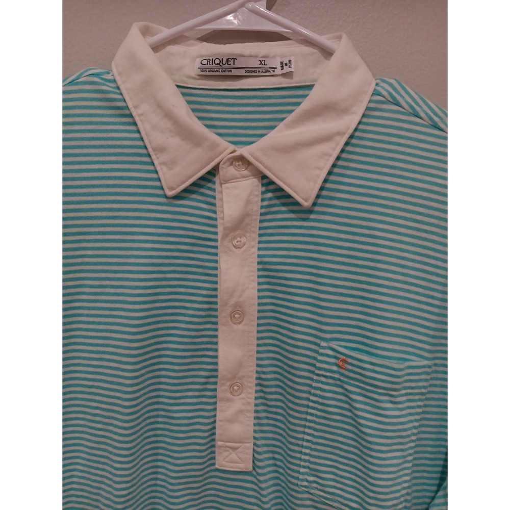 Criquet Shirt Mens XL‎ Muilt Color Short Sleeve Polo (1705)